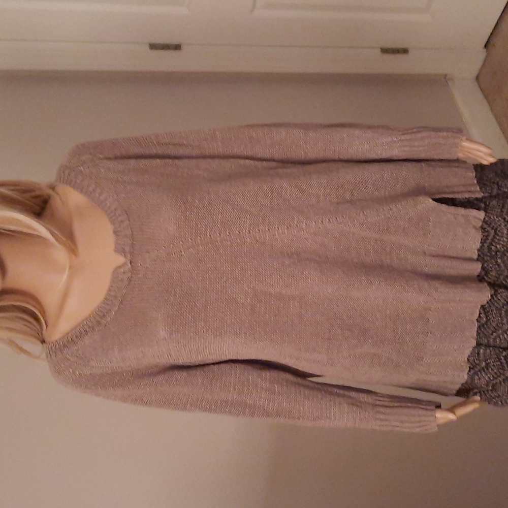 Tan knit top